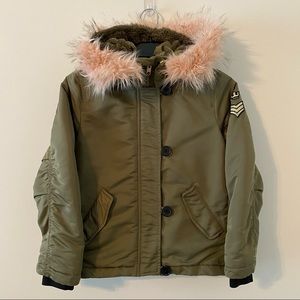 H&M Girls Lined Bomber Jacket